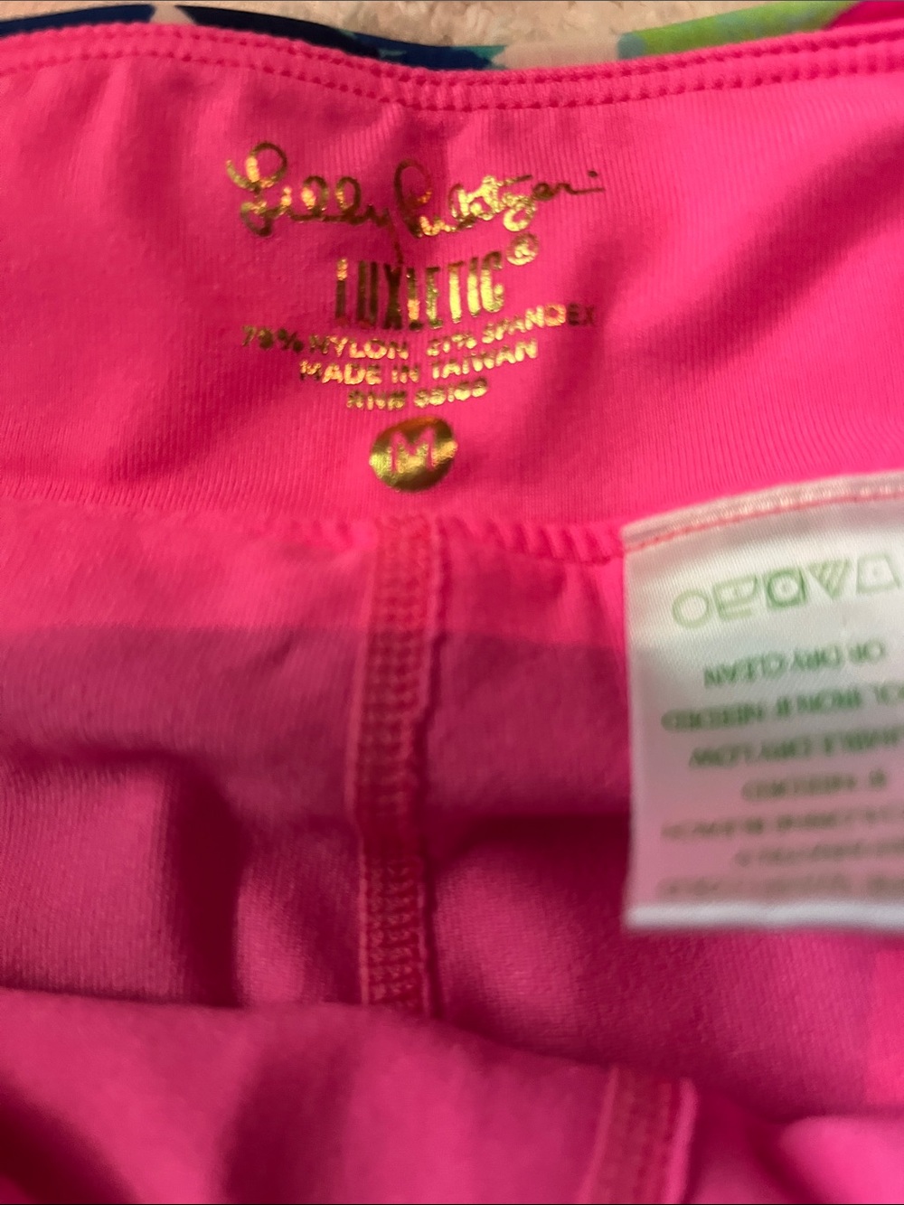Lilly Pulitzer Blue Teal Pink Floral Ruffle Skort. Great condition size M - Picture 2 of 5